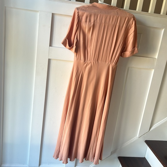 J.Crew Reimagined Dress, Button Dress, Women’s Size 4 Dress, Pink Peach J.Crew - Picture 12 of 12